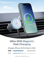 UGREEN MagFlow Magnetische Draadloze Autolader 25W (MagSafe - compatibel)