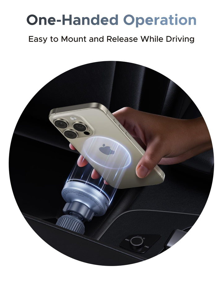 UGREEN MagFlow Magnetische Draadloze Autolader 25W (MagSafe - compatibel)