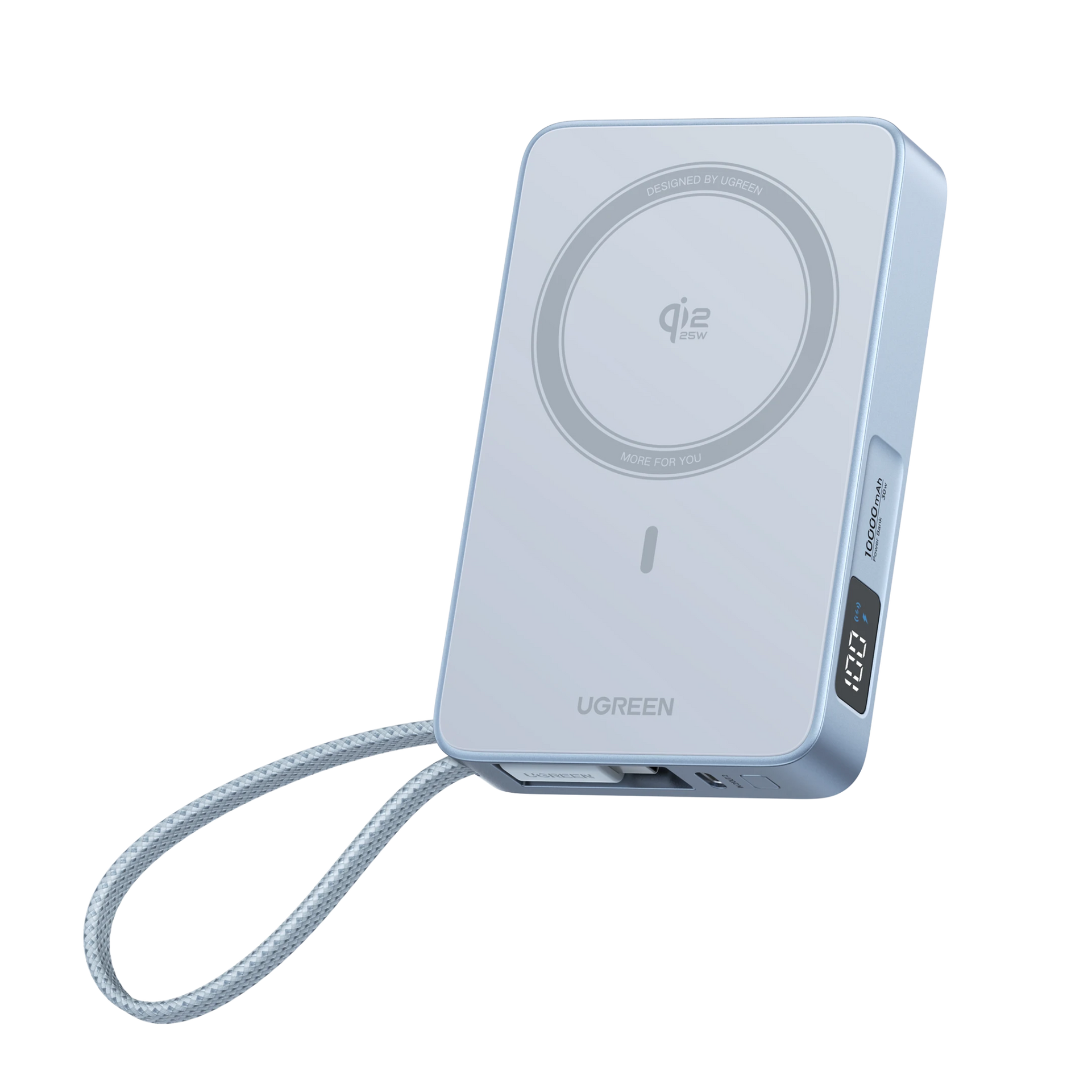 UGREEN MagFlow Magnetische Draadloze Powerbank (10000mAh, Qi2 25W, MagSafe - compatibel)