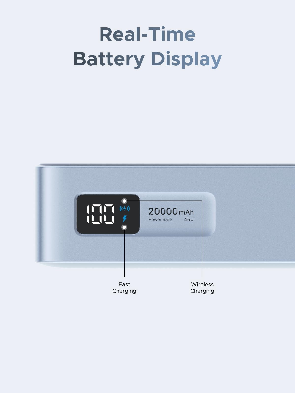 UGREEN MagFlow Magnetische Draadloze Powerbank 20000mAh 45W (MagSafe - compatibel)