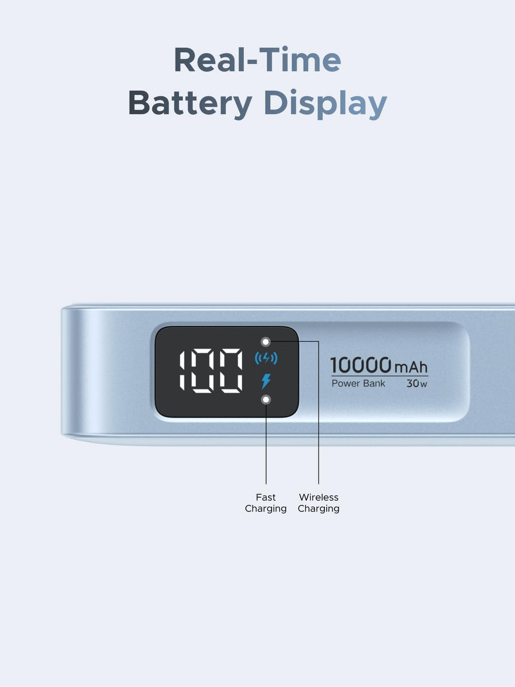 UGREEN MagFlow Powerbank (10000mAh, Qi2 25W, MagSafe - compatibel)