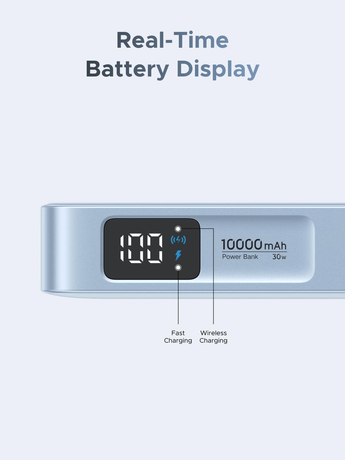 UGREEN MagFlow Powerbank (10000mAh, Qi2 25W, MagSafe - compatibel)