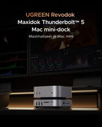 UGREEN Maxidok 10 - in - 1 Thunderbolt™ 5 Mac mini Dock met M.2 NVMe SSD - slot, dual 6K - displays voor Mac mini M4/M4 Pro