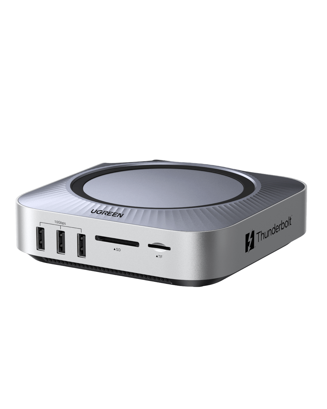 UGREEN Maxidok 10-in-1 Thunderbolt™ 5 Mac mini Dock met M.2 NVMe SSD-slot, dual 6K-displays voor Mac mini M4/M4 Pro