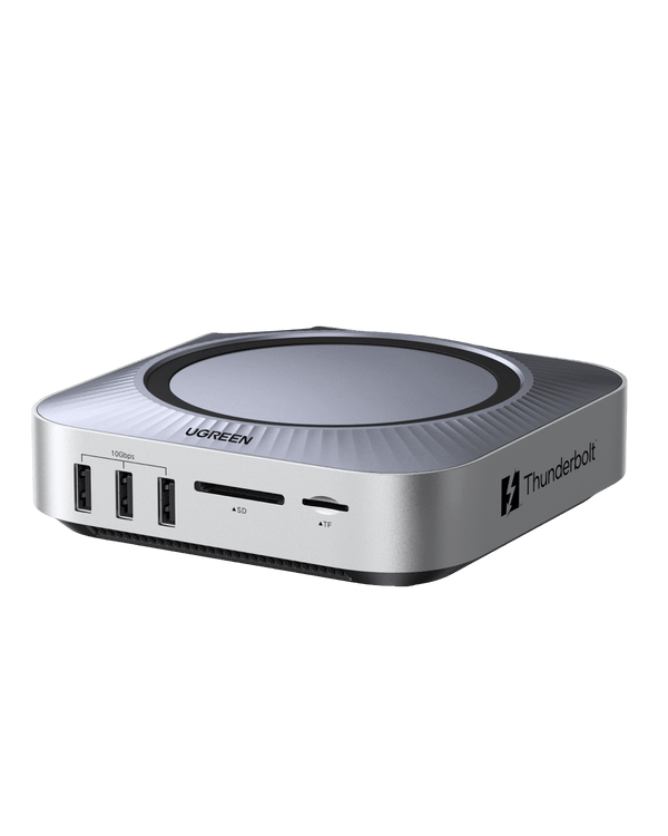 UGREEN Maxidok 10-in-1 Thunderbolt™ 5 Mac mini Dock met M.2 NVMe SSD-slot, dual 6K-displays voor Mac mini M4/M4 Pro