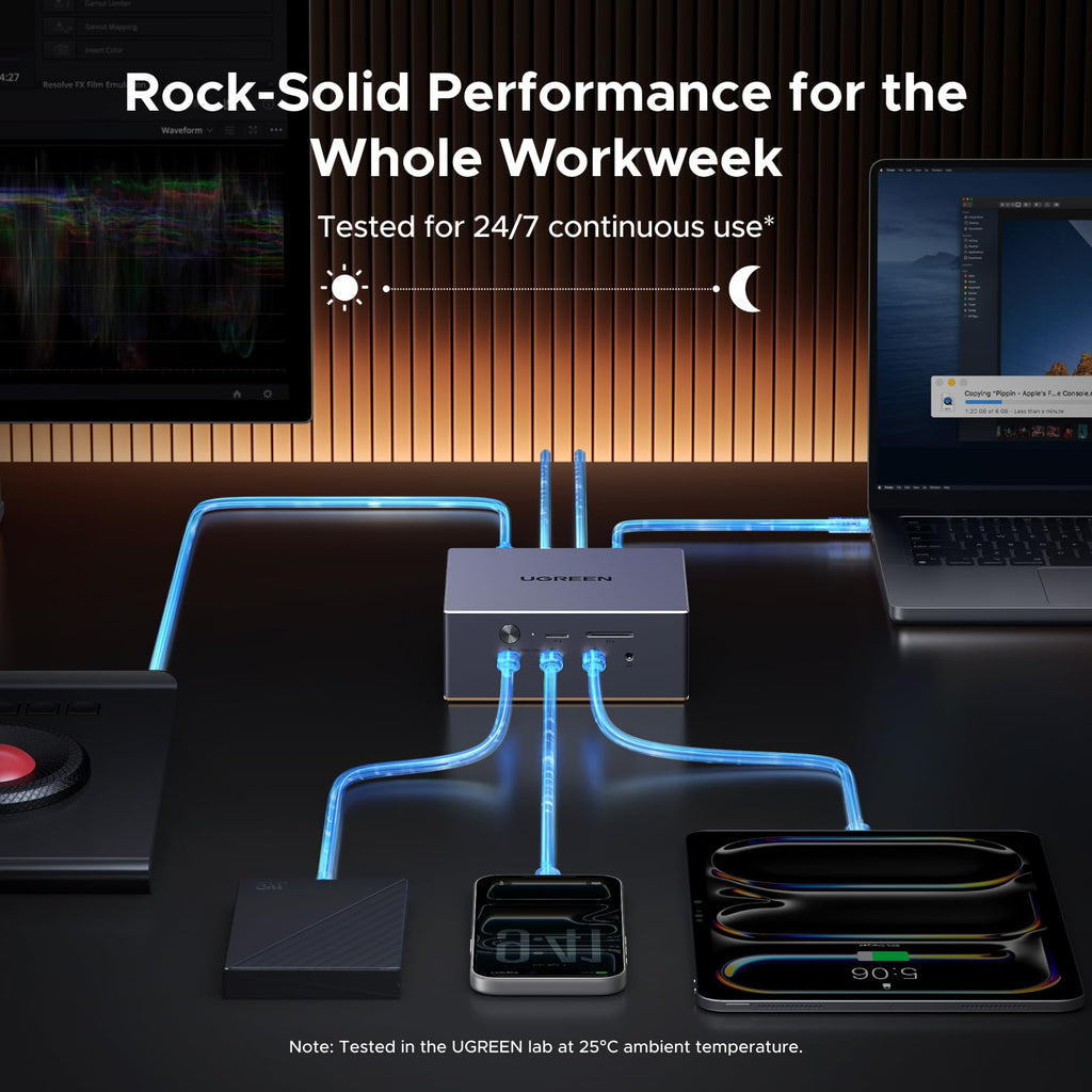 UGREEN Maxidok 17 - in - 1 Thunderbolt™ 5 Dockingstation – 8TB, Dual 6K/8K - display voor Mac & Windows