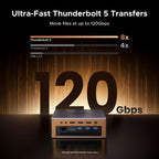 UGREEN Maxidok 17 - in - 1 Thunderbolt™ 5 Dockingstation – 8TB, Dual 6K/8K - display voor Mac & Windows