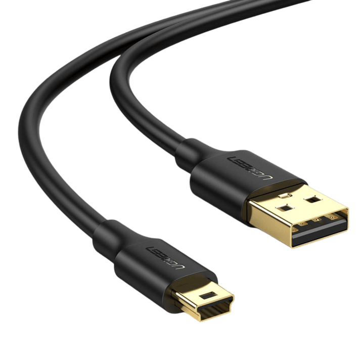 UGREEN Mini USB Kabel USB 2.0 Kabel USB A naar Mini USB B Kabel Mini Datakabel Mini USB Oplaadkabel Ondersteund voor GoPro Hero 4, 3+, 3, PS3 Controller, Externe Harde Schijf enz. (1m)