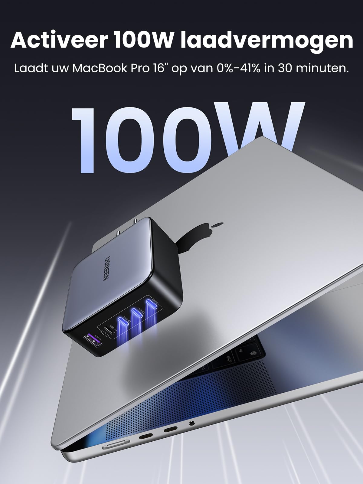 UGREEN Nexode 100W 5 - Port GaN Fast Charger