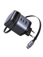 UGREEN Nexode 100W Oplader met Retractable USB - C - kabel