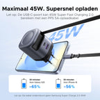 UGREEN Nexode 45W Oplader met Retractable USB - C - kabel
