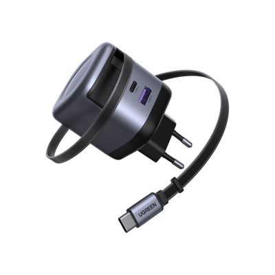 UGREEN Nexode 45W Oplader met Retractable USB-C-kabel