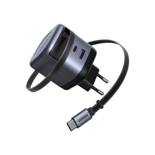 UGREEN Nexode 45W Oplader met Retractable USB - C - kabel