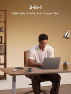 UGREEN Nexode 65W Oplader met Retractable USB - C - kabel