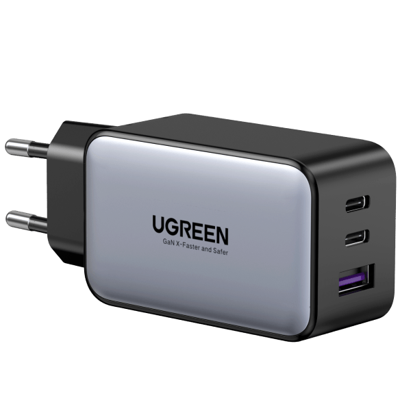 UGREEN Nexode GaN 65W USB-C Oplader met 3 USB-C Poorten