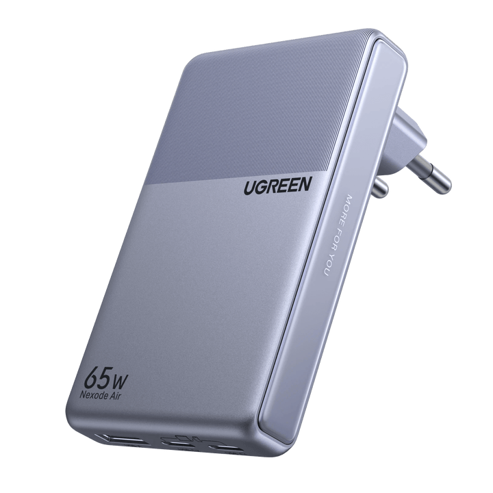UGREEN Nexode Air Slim Oplader (65W, 3-Poorts, Opvouwbare Stekker)