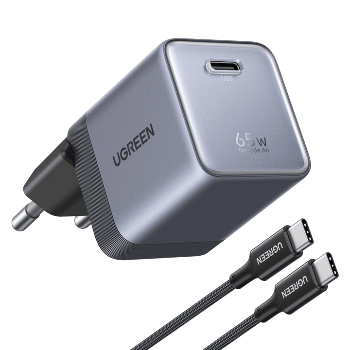 UGREEN Nexode Air USB-C Oplader (65W, GaN)