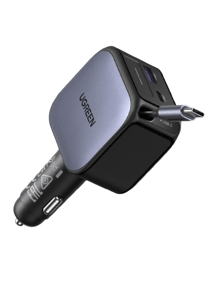 UGREEN Nexode Autolader 90W met Retractable USB - C - kabel