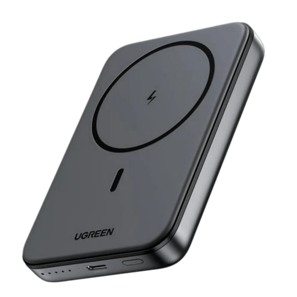 Nexode draadloze powerbank 10000 mAh magnetische powerbank met USB-C snellaadfunctie, draadloze externe batterij MagSafe
