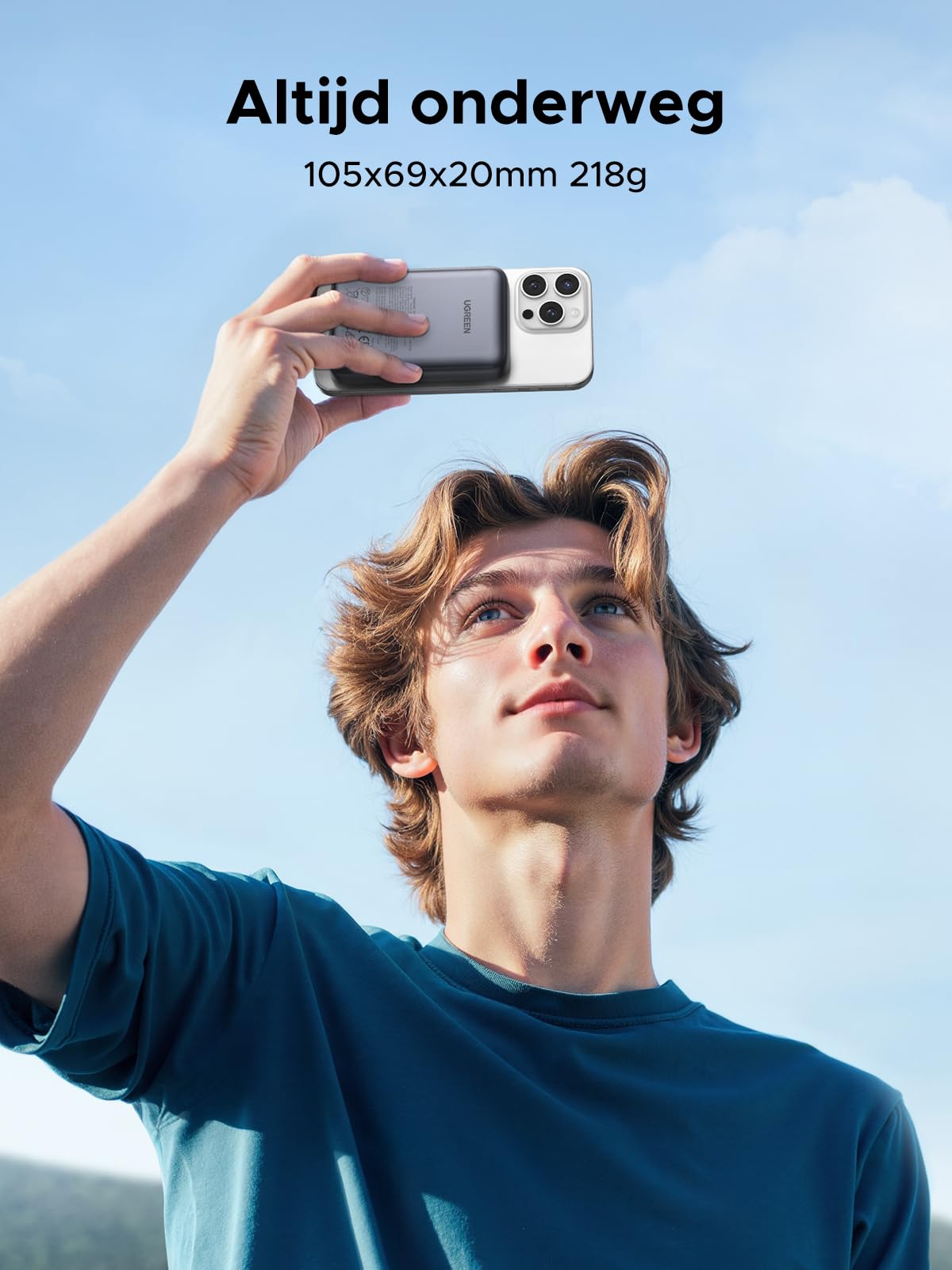 UGREEN Nexode Draadloze Powerbank 10000mAh 20W met Qi2 MagSafe