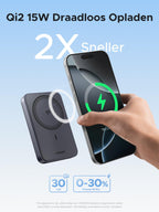 UGREEN Nexode Draadloze Powerbank 10000mAh 20W met Qi2 MagSafe