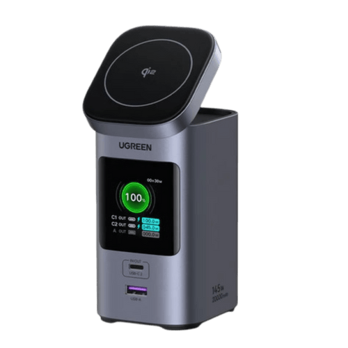 UGREEN Nexode Power Bank 20000mAh 145W Max Qi2-certificering, 15W draadloos snel opladen