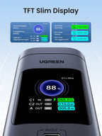 UGREEN Nexode Power Bank 20000mAh 145W Max Qi2-certificering, 15W draadloos snel opladen -tft slim display