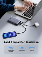 UGREEN Nexode Power Bank (20000mAh, 145W, USB - C geïntegreerde kabel)
