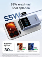 UGREEN Nexode Powerbank 10000mAh 55W met geïntegreerde USB - C - kabel