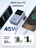 UGREEN Nexode Powerbank 10000mAh 55W met geïntegreerde USB - C - kabel