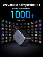 UGREEN Nexode X 65W USB-C GaN Oplader met 3 Poorten -universele compatibiliteit