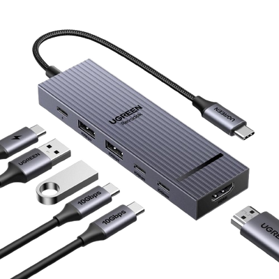 UGREEN Revodok 106 6-in-1 Dockingstation (10Gbps, 4K@60Hz, PD100W)