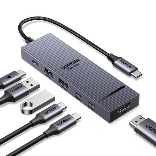 UGREEN Revodok 106 6-in-1 Dockingstation (10Gbps, 4K@60Hz, PD100W) 