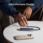 UGREEN Revodok 106 6-in-1 Dockingstation (10Gbps, 4K@60Hz, PD100W) -ultra-portable design