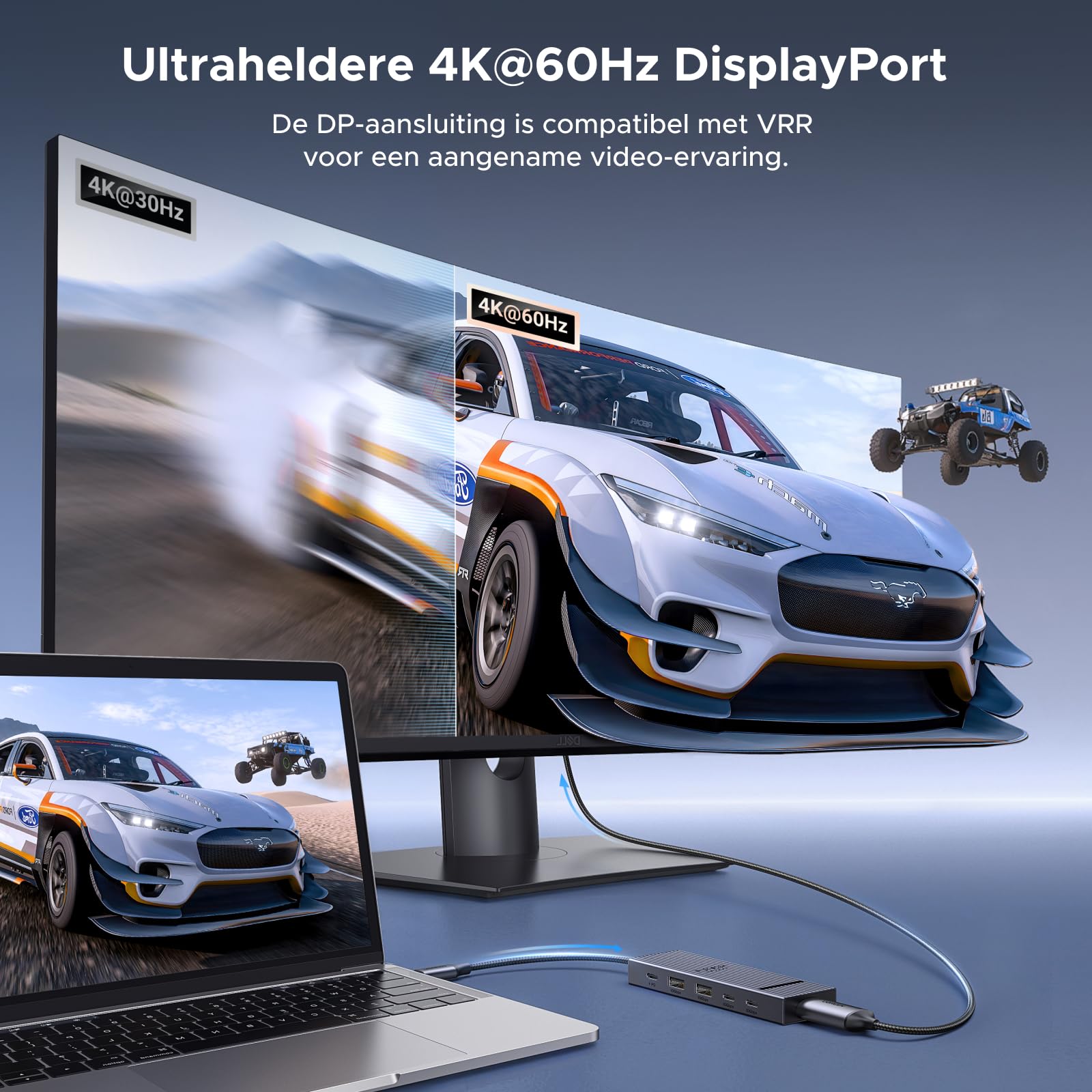 UGREEN Revodok 5 - in - 1 Docking Station (DP 4K@60Hz, 10Gbps, PD 100W)