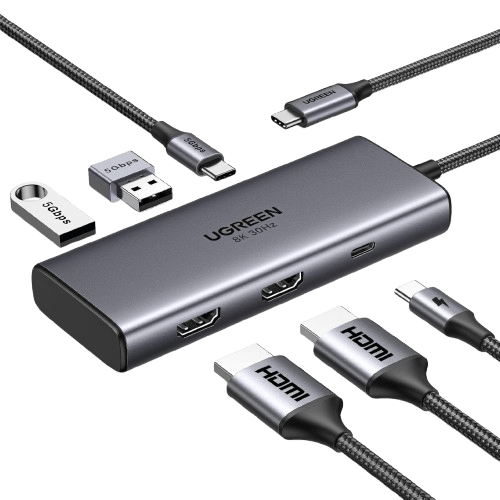 UGREEN Revodok 6 - in - 1 Docking Station - Dubbele Weergave