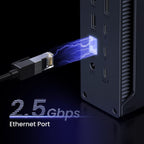 UGREEN Revodok Max 213 Thunderbolt 4 Dock 40Gbps (dubbel 4K bij 60 Hz, enkel 8K-scherm), 13-in-1 dockingstation 90W opladen voor laptop, 2,5 Gbps Ethernet, microSD&SD 4.0, 3,5 mm Aux