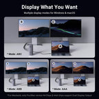 UGREEN Revodok Max 213 Thunderbolt 4 Dock 40Gbps (dubbel 4K bij 60 Hz, enkel 8K-scherm), 13-in-1 dockingstation 90W opladen voor laptop, 2,5 Gbps Ethernet, microSD&SD 4.0, 3,5 mm Aux