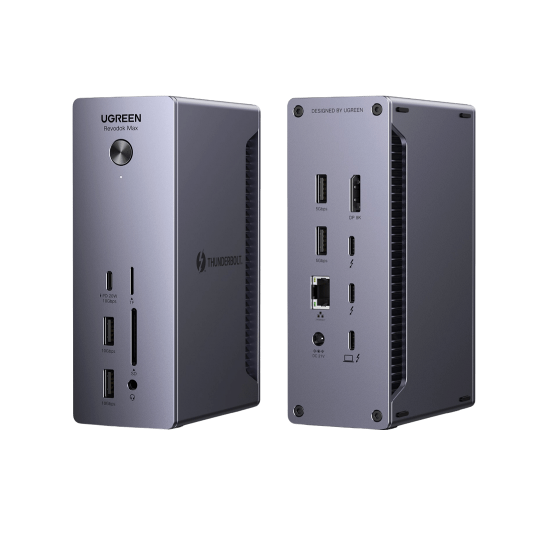 UGREEN Revodok Max 213 13-in-1 dockingstation Thunderbolt 4 Dock 40Gbps (dubbel 4K bij 60 Hz enkel 8K-scherm)