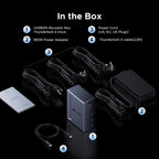 UGREEN Revodok Max Thunderbolt 4 Dockingstation (40Gbps, Enkel 8K / Dubbel 4K@60Hz, 96W Opladen)