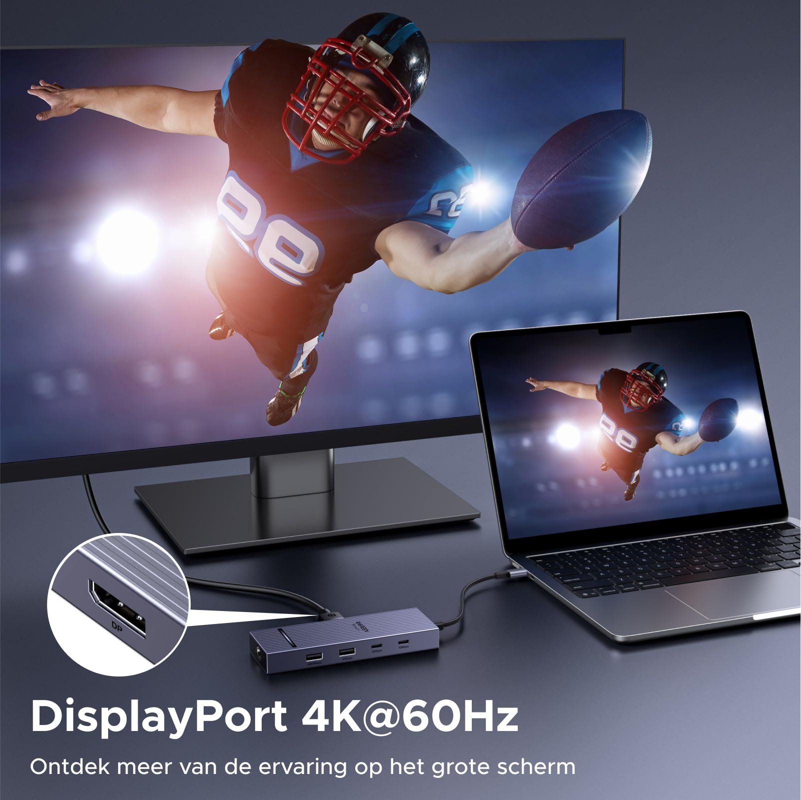 UGREEN Revodok Pro 1071 7 - IN - 1 USB - C - hub (4K@60Hz, 10Gbps, 100W PD)