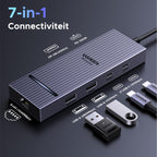 UGREEN Revodok Pro 1071 7 - IN - 1 USB - C - hub (4K@60Hz, 10Gbps, 100W PD)