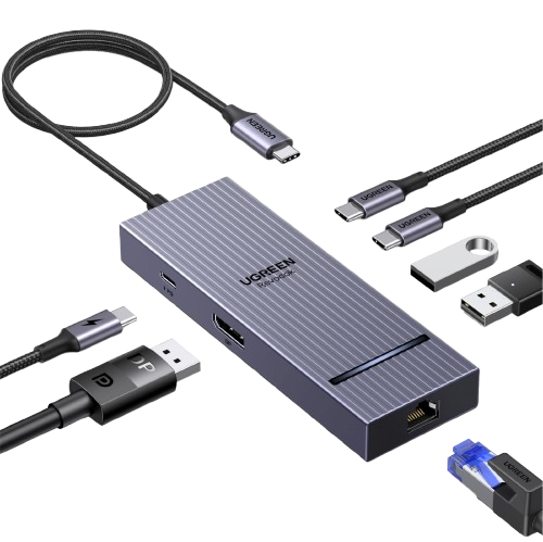 UGREEN Revodok Pro 1071 7-IN-1 USB-C-hub (4K@60Hz, 10Gbps, 100W PD)