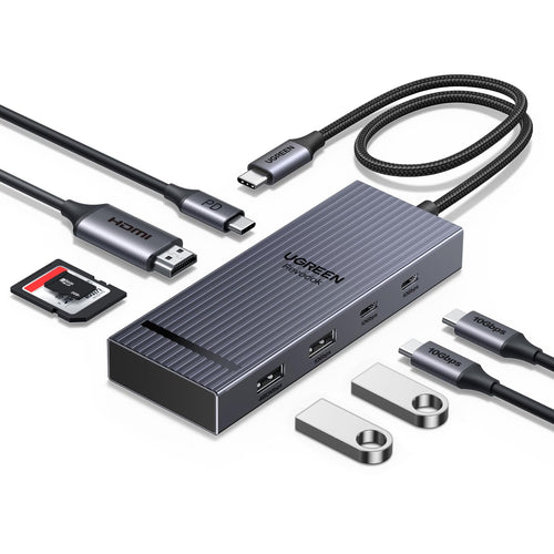 UGREEN Revodok Pro 108 8 - IN - 1 USB - C - hub (HDMI 4K@60Hz, 10Gbps, 100W PD)