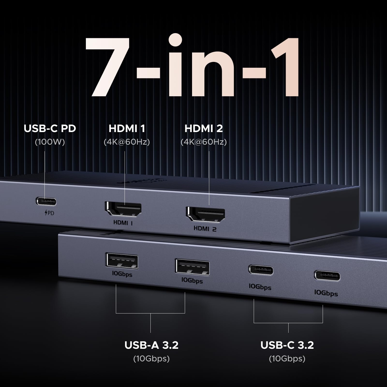 UGREEN Revodok Pro 7-in-1 Dockingstation -7-in-1