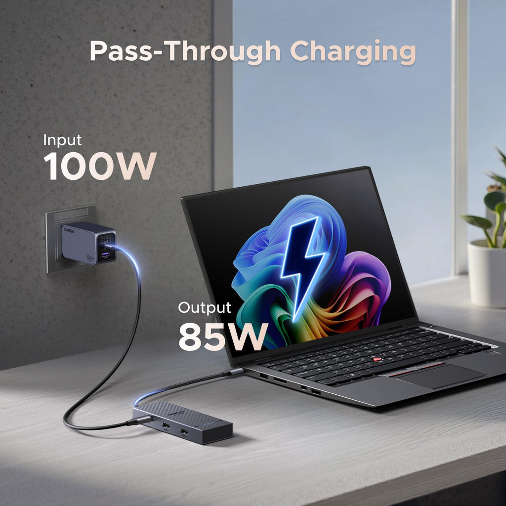 UGREEN Revodok Pro 7-in-1 Dockingstation -pass-through charging