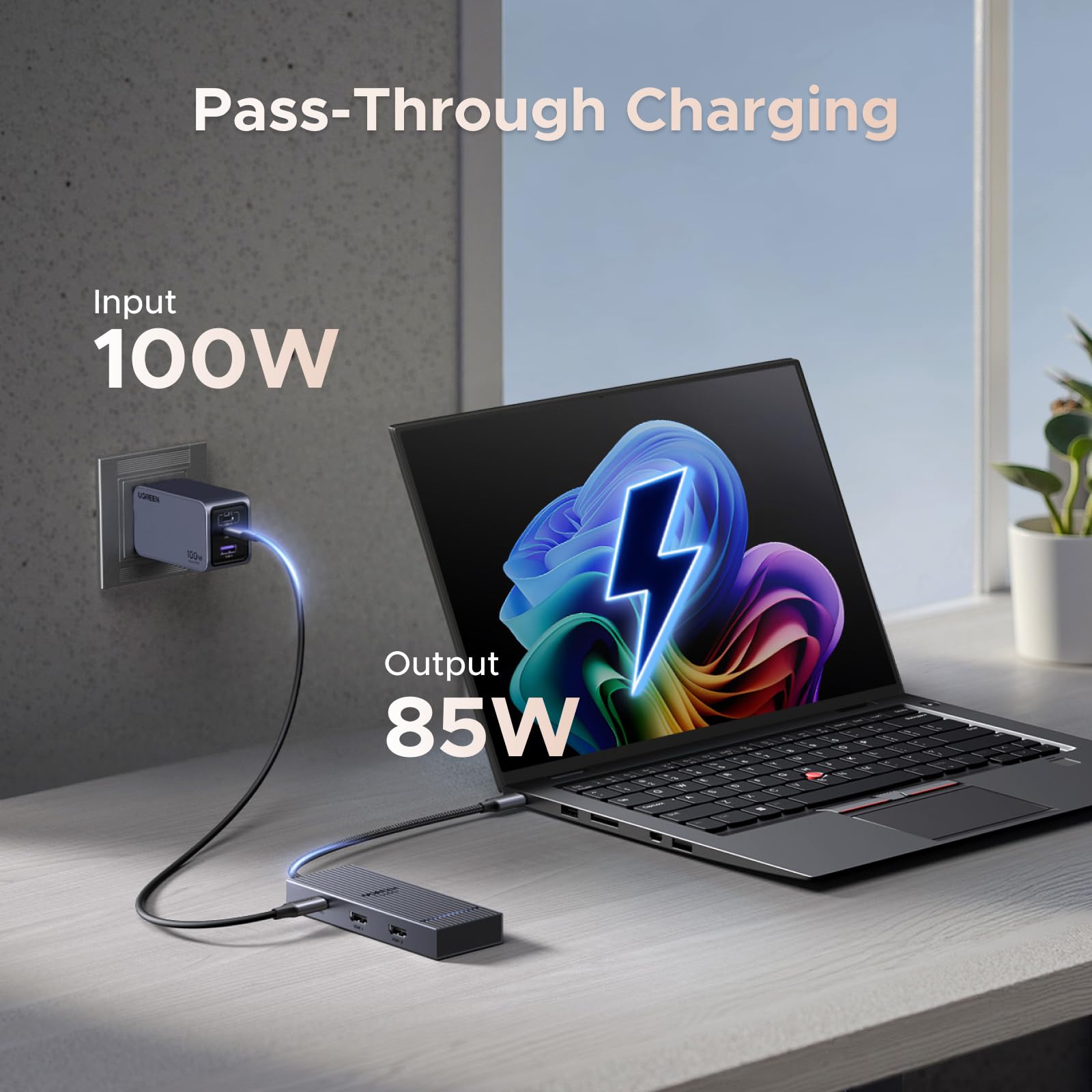 UGREEN Revodok Pro 7-in-1 Dockingstation -pass-through charging