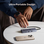 UGREEN Revodok Pro 6-in-1 Dockingsstation (4K@60Hz, 10Gbps) -ultra-portable design