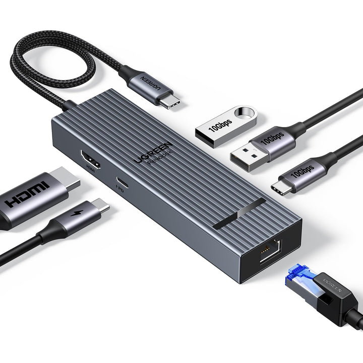 UGREEN Revodok Pro 10Gbps USB C Hub HDMI 4K@60Hz Ethernet Adapter