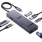 UGREEN Revodok Pro 6 - in - 1 Dockingsstation (4K@60Hz, 10Gbps)